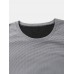 Men Solid Color Breathable Quick Dry Round Neck Long Sleeve T  Shirt